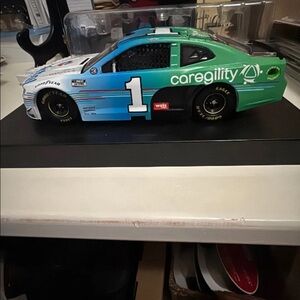 Caregility Green and Blue Diecast Model Car Kurt Bush 1:24 scale